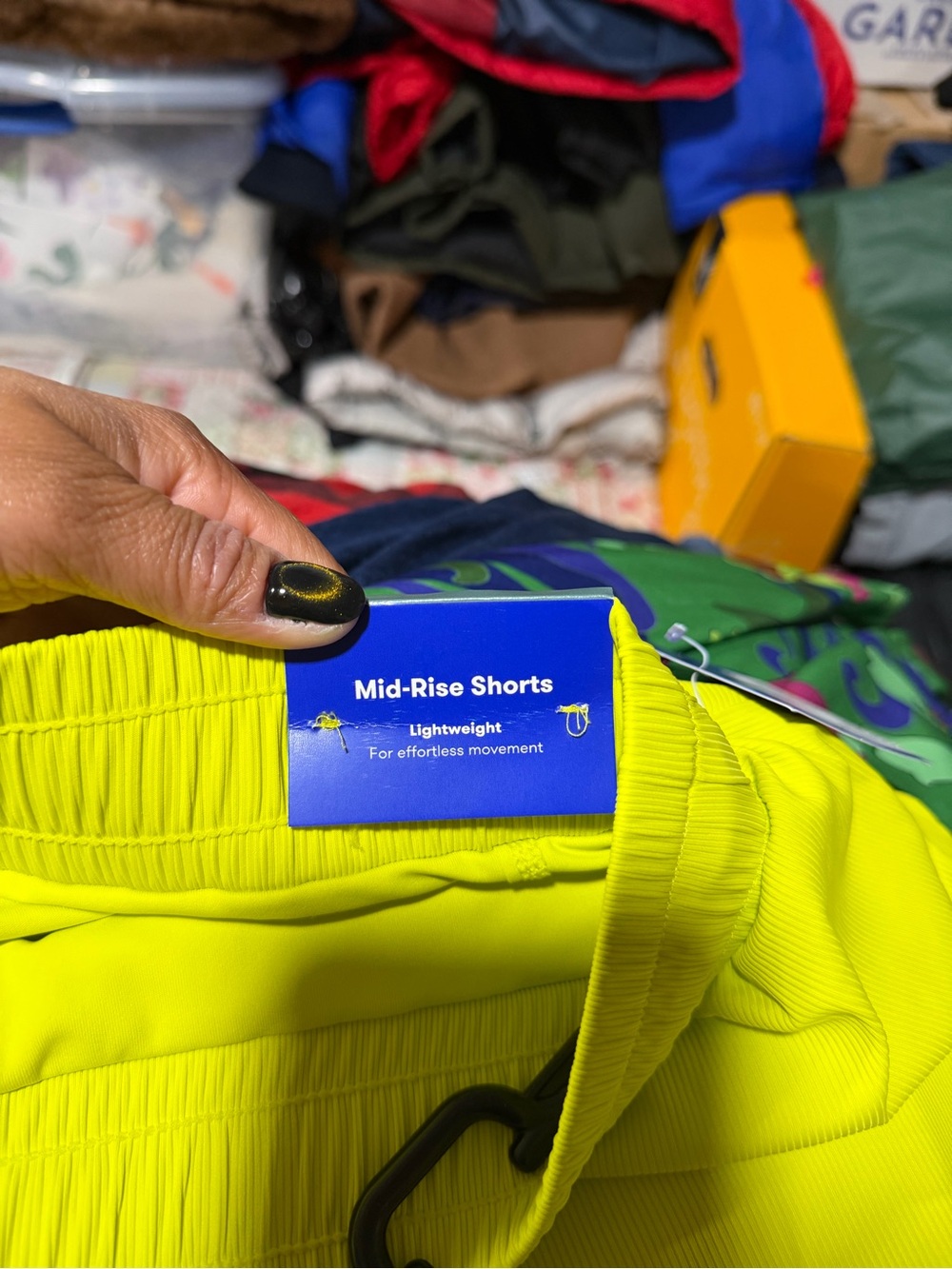 JoyLab Neon Yellow Layered Active Skort with Drawstring - Picture 6 of 6